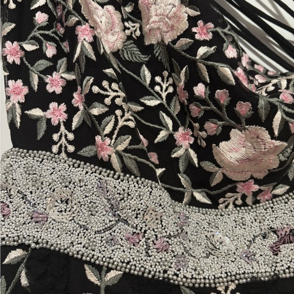 NWT Mac Duggal Dress 70160 // Embroidered One Shoulder Gown Multicolor // Size 8 - Picture 9 of 11